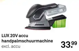 Karwei Lux 20v accu handpalmschuurmachine aanbieding