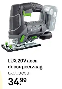 Karwei lux 20v accu decoupeerzaag aanbieding