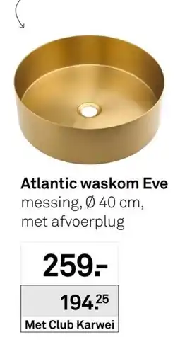 Karwei Atlantic waskom Eve aanbieding