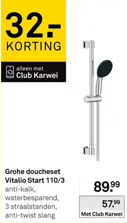 Karwei Grohe doucheset Vitalio Start 110/3 aanbieding
