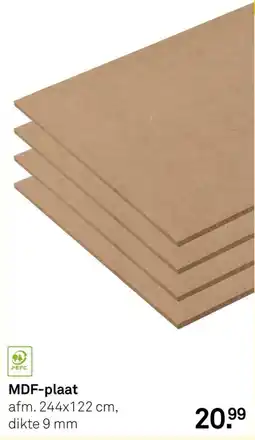 Karwei MDF-plaat aanbieding