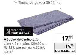 Karwei Métisse katoenisolatie aanbieding