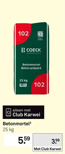 Karwei Betonmortel aanbieding