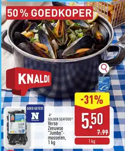 ALDI Golden Seafood Verse Zeeuwse Jumbo Mosselen aanbieding