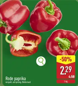 ALDI Rode Paprika aanbieding