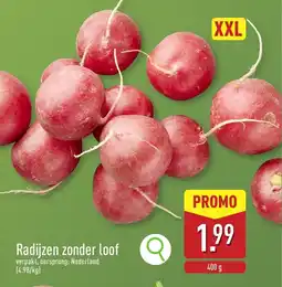 ALDI Radijzen Zonder Loof XXL aanbieding