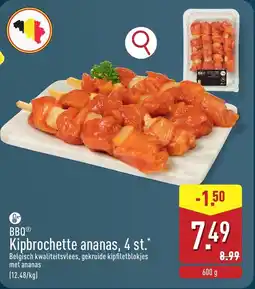 ALDI BBQ Kipbrochette ananas, 4 st. aanbieding
