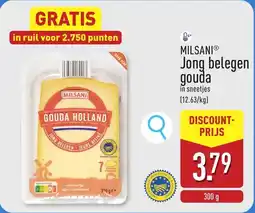 ALDI Milsani Jong Belegen Gouda aanbieding