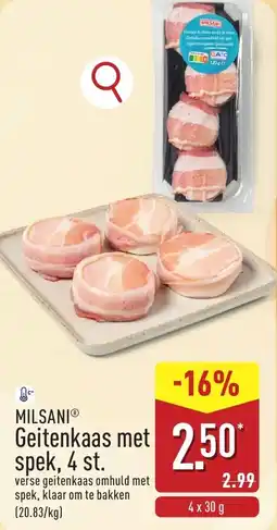 ALDI Milsani Geitenkaas met spek aanbieding