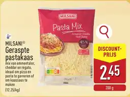 ALDI Milsani Geraspte Pastakaas aanbieding