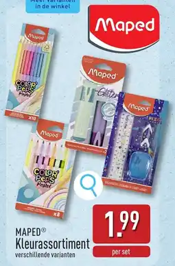 ALDI Maped Kleurassortiment aanbieding