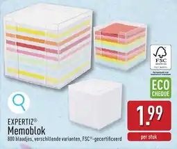 ALDI Expertiz Memoblok aanbieding
