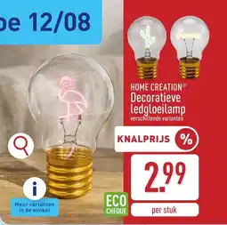 ALDI Home Creation Decoratieve Ledgloeilamp aanbieding