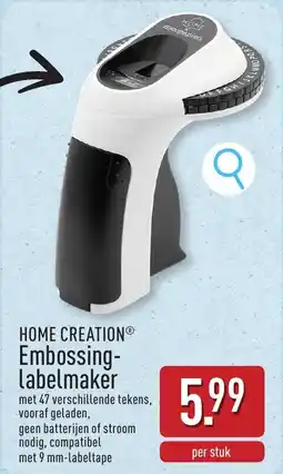 ALDI Home Creation Embossinglabelmaker aanbieding