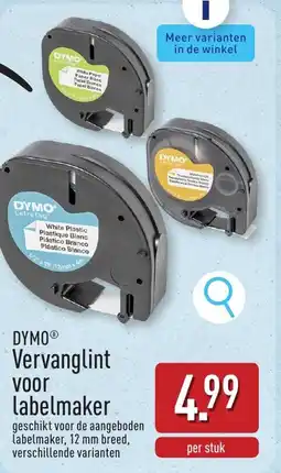 ALDI Dymo Vervanglint voor Labelmaker aanbieding