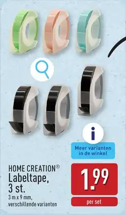ALDI Home Creation Labeltape, 3 st. aanbieding