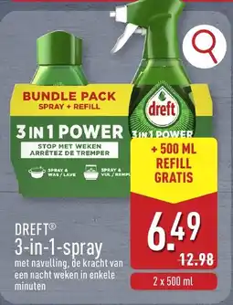 ALDI Dreft 3-in-1 Spray aanbieding