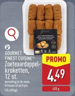 ALDI Gourmet Finest Cuisine Zoeteaardappelkroketten aanbieding