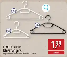 ALDI Home Creation Kleerhangers aanbieding