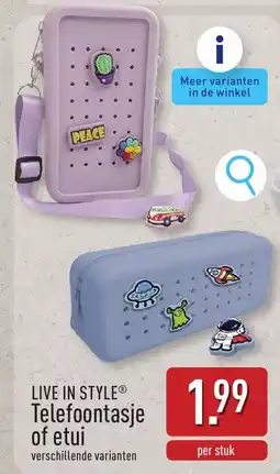 ALDI Live in Style Telefoontasje of Etui aanbieding