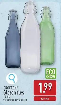 ALDI Crofton Glazen Fles aanbieding