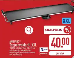 ALDI Ambiano Teppanyakigrill XXL aanbieding