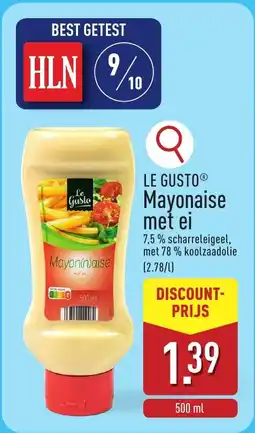 ALDI Le Gusto Mayonaise met ei aanbieding