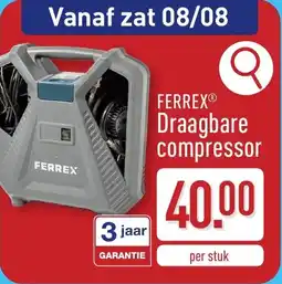 ALDI Ferrex Draagbare compressor aanbieding
