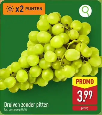 ALDI Druiven zonder pitten aanbieding