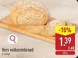 ALDI Vers volkorenbrood aanbieding