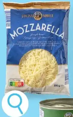 ALDI Geraspte mozzarella aanbieding