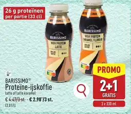 ALDI Barissimo Proteïne Ijskoffie aanbieding