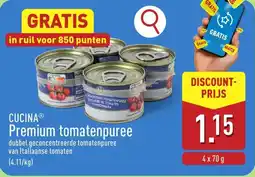 ALDI Cucina Premium Tomatenpuree aanbieding