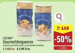 ALDI Cucina Gourmetdeegwaren aanbieding