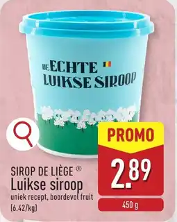 ALDI Sirop De Liege Luikse Siroop aanbieding