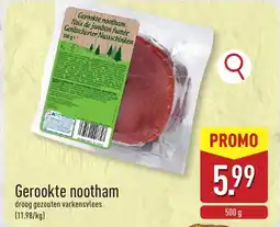 ALDI Gerookte Nootham aanbieding