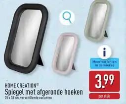 ALDI Home Creation Spiegel met Afgeronde Hoeken aanbieding