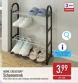 ALDI Home Creation Schoenenrek aanbieding