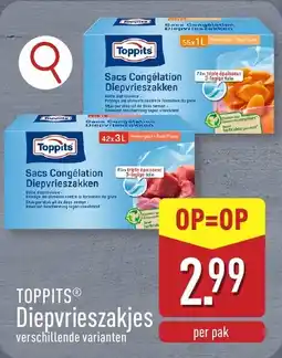 ALDI TOPPITS Diepvrieszakjes aanbieding