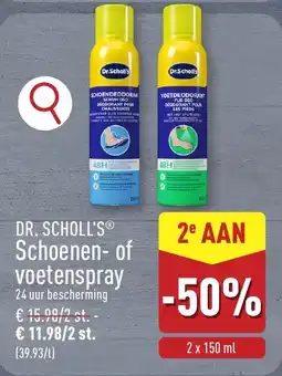 ALDI DR. SCHOLL'S Schoenen-of voetenspray aanbieding