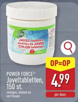 ALDI POWER FORCE Javeltabletten 150 st aanbieding