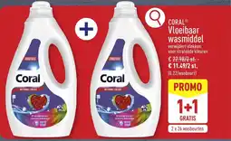 ALDI CORAL Vloeibaar wasmiddel aanbieding