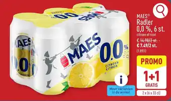 MAES Radler 0,0 %, 6 st