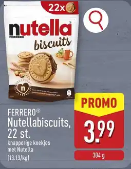 ALDI FERRERO Nutellabiscuits, 22 st aanbieding