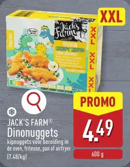 ALDI JACK'S FARM Dinonuggets aanbieding