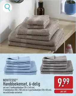 ALDI NOVITESSE Handdoekenset, 6-delig aanbieding