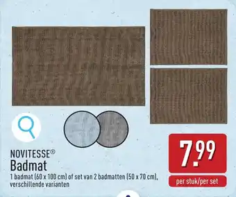 ALDI NOVITESSE Badmat aanbieding