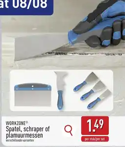 ALDI WORKZONE Spatel, schraper of plamuurmessen aanbieding