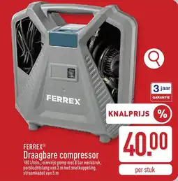 ALDI FERREX Draagbare compressor aanbieding