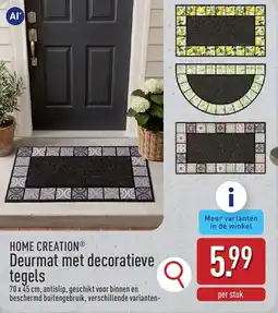 ALDI HOME CREATION Deurmat met decoratieve tegels aanbieding